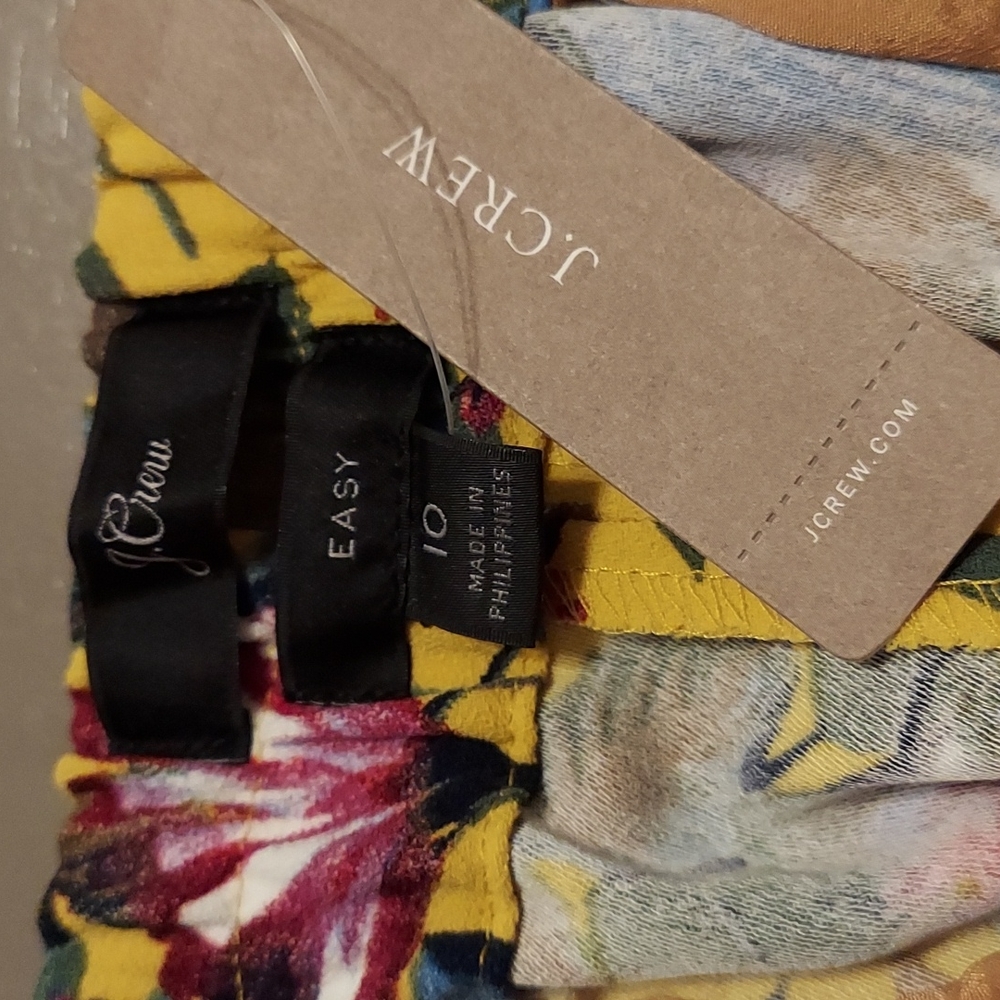 J Crew Floral Muti-colored pant